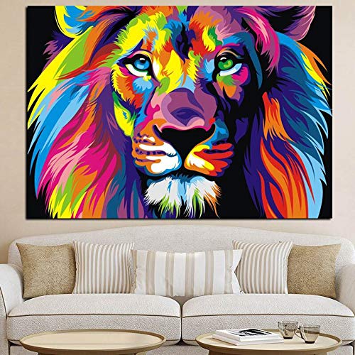 HASTHIP Paint by Numbers for Adult Kits, DIY Canvas Oil Painting Kit for Kid Beginners with Paintbrushes Acrylic Pigment Drawing Paintwork HASTHIP Paint by Numbers for Adult Kits, DIY Canvas Oil Painting Kit for Kid Beginners with Paintbrushes Acrylic Pigment Drawing Paintwork